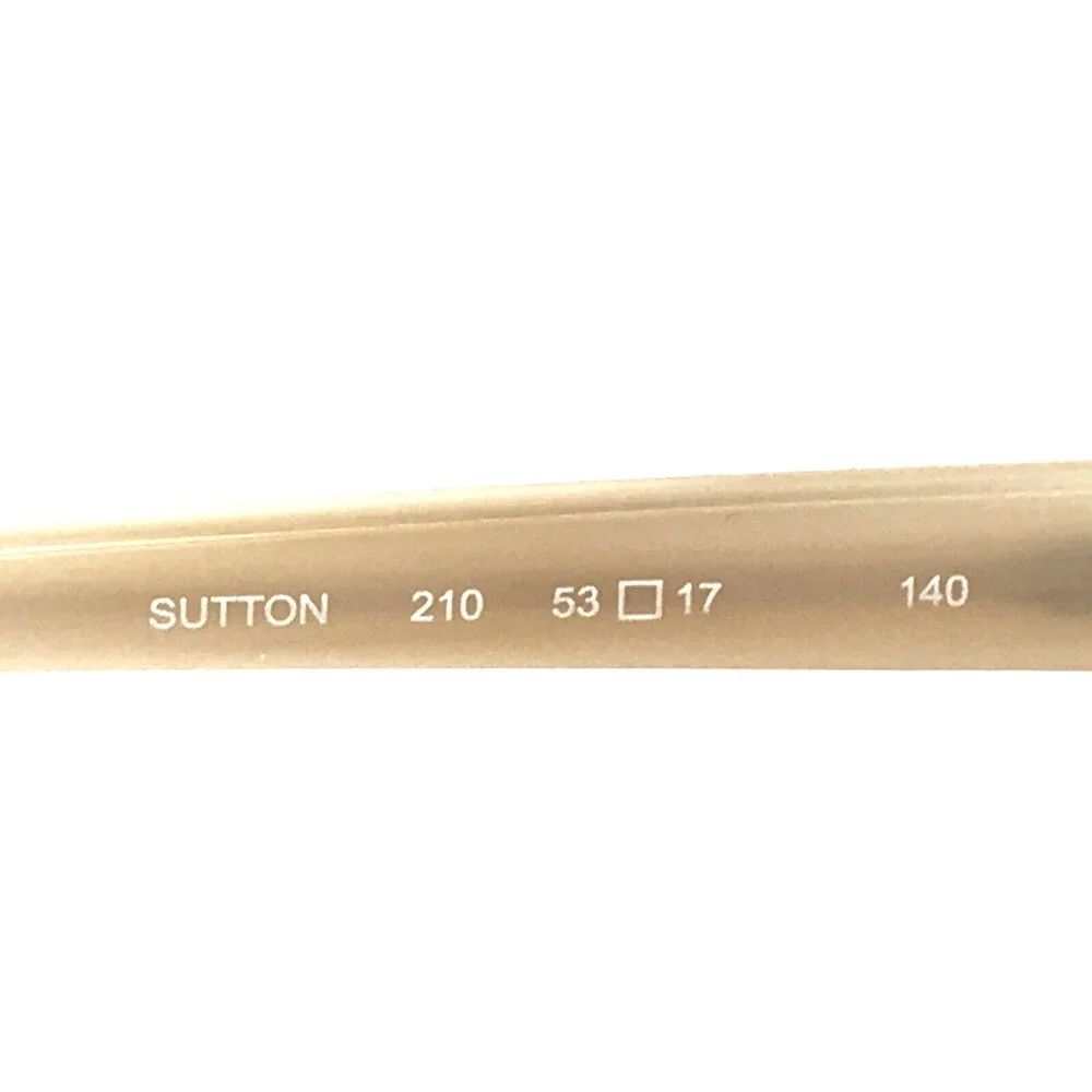 Marchon NYC Eyeglasses Frames SUTTON 210 Satin Brown Horn Half Rim 53-17-140
